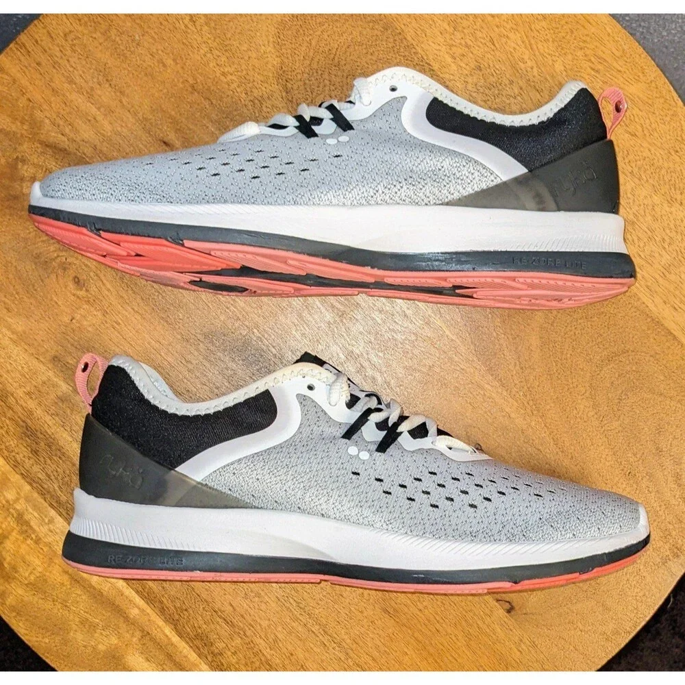 Ryka Definace Training Shoes Women's 9.5 Frost Gray Lightweight Gym Walking